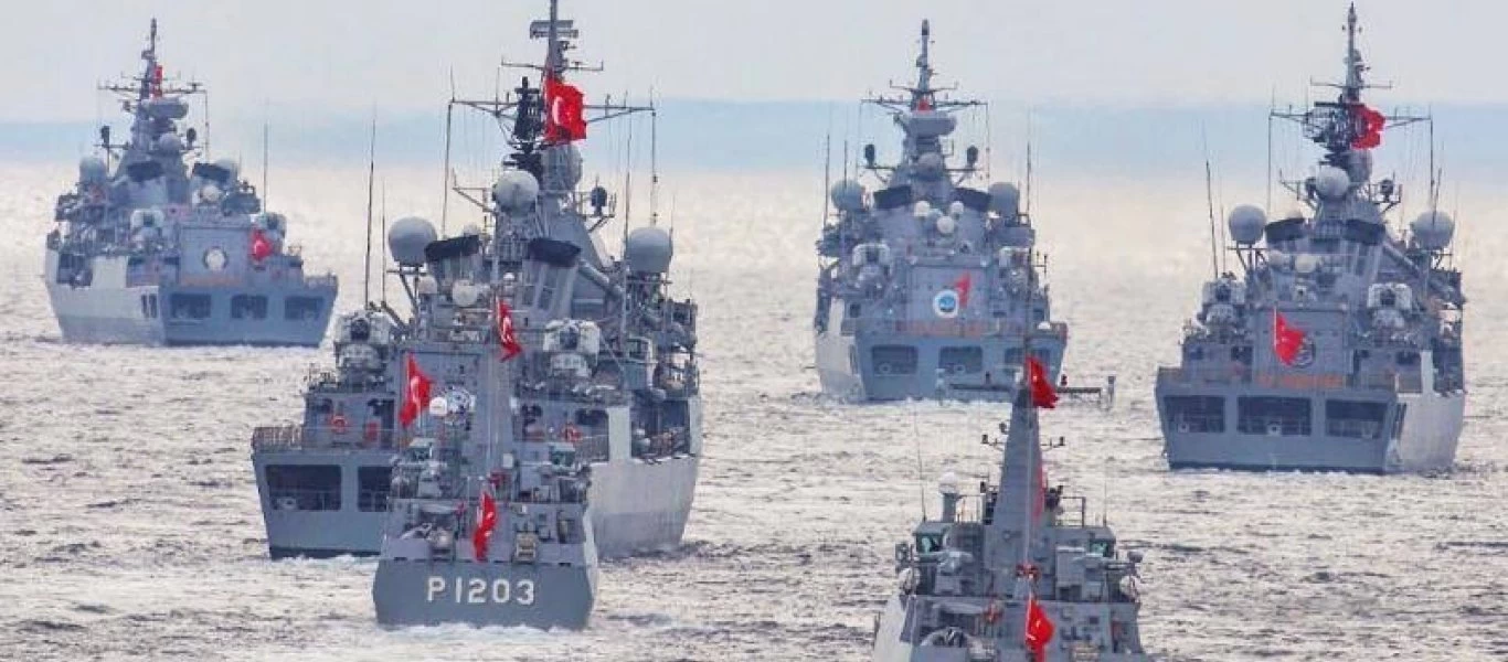 Αναφορές για πορεία επιστροφής των τουρκικών πολεμικών σκαφών στην ναυτική βάση του Γκιολτσούκ